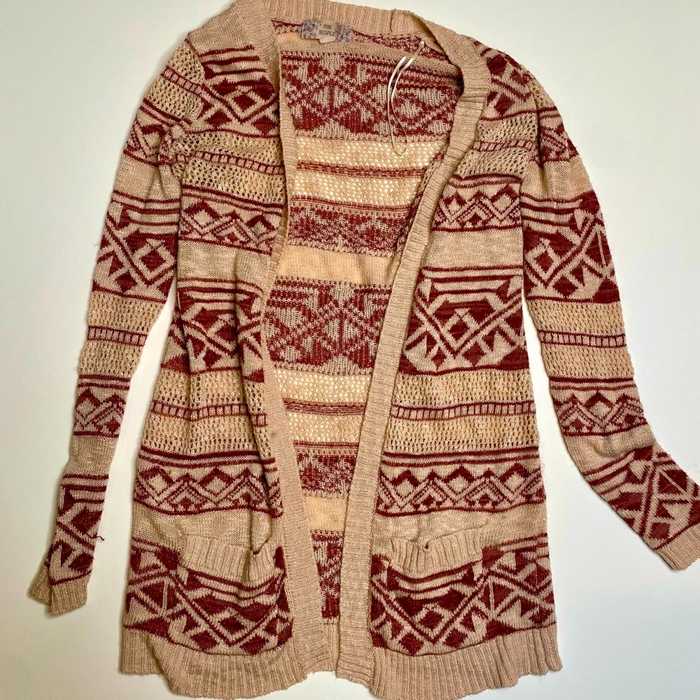 Pink Republic cardigan size medium